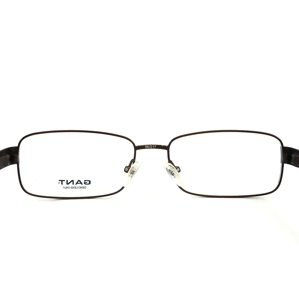 GANT Eyeglasses Frames G KIMBALL SBRN Satin Brown Rectangle Wire 56-17-140